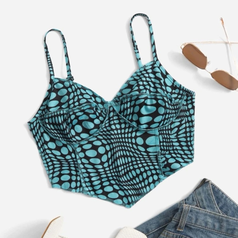 Dot paint cami tops